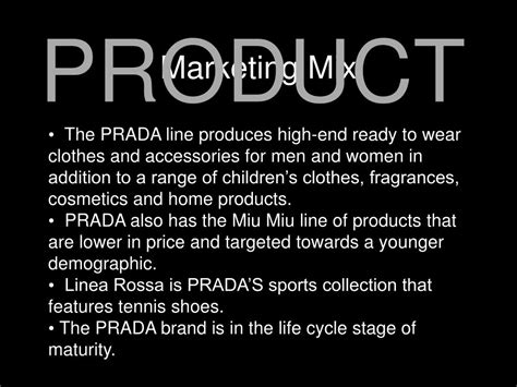 prada product life cycle|the Prada company.